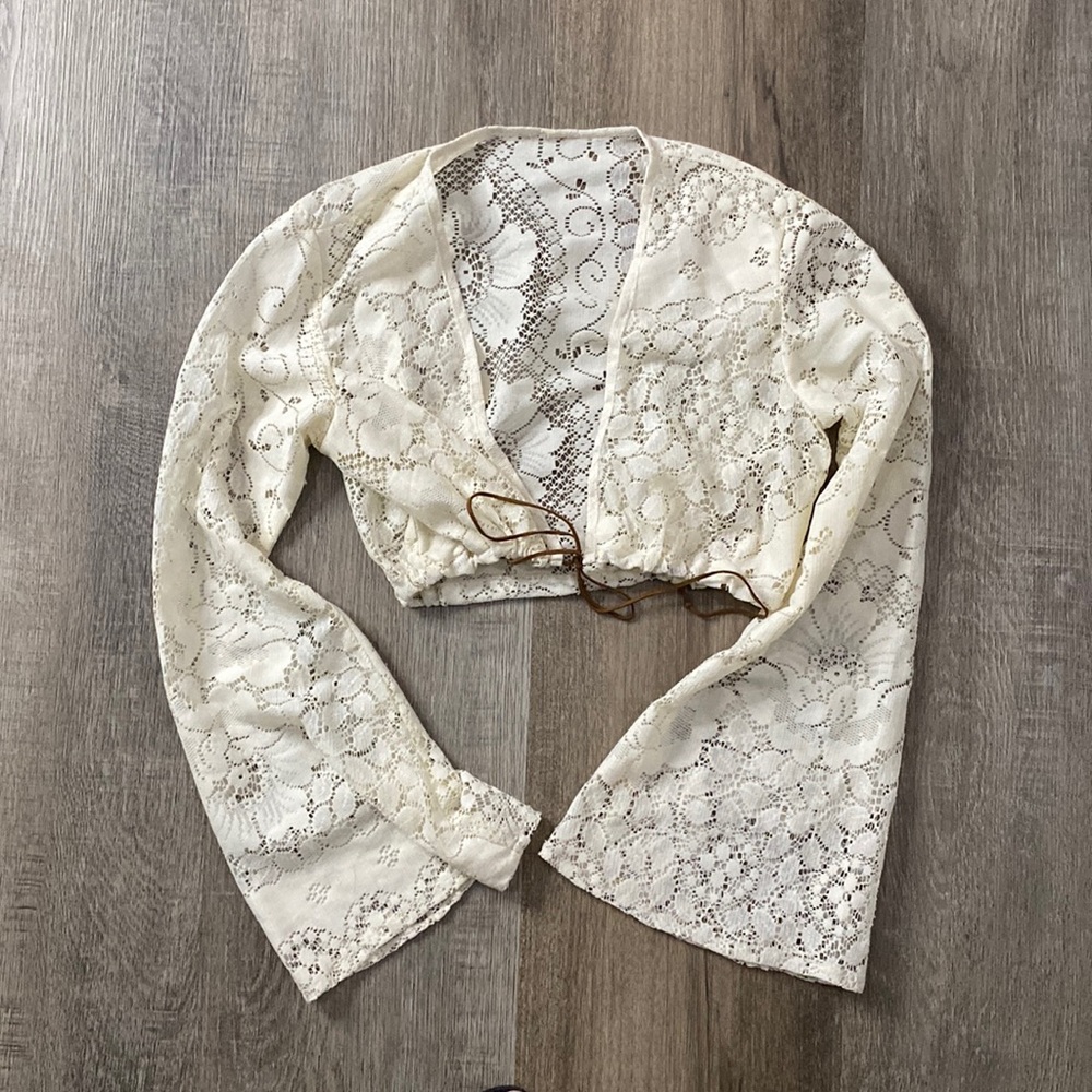 Boho hippie crop top small
